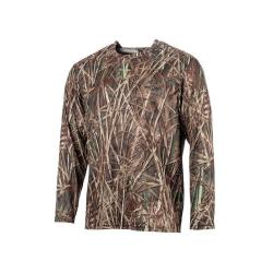 Tee shirt manches longues camouflage roseaux