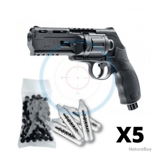 Lot de 5 HDR50 Gen2 T4E 13J + 250 Balles Caoutchouc + 25 CO2