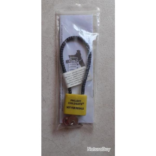 Cadenas de s�curit� pour armes jaune et noir
