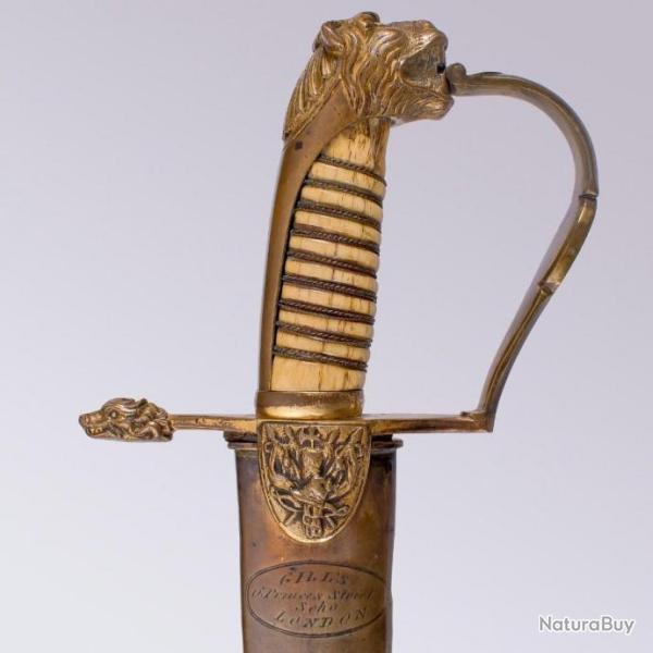 Superbe Sabre D'officier De Cavalerie Britannique D�but Du 19�me Si�cle Par Gill's Soho, Londres