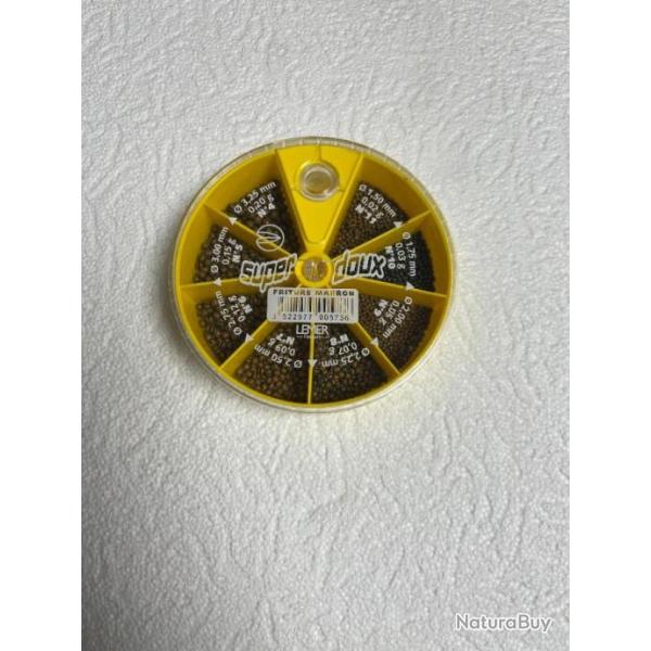 PLOMBS FRITURE MARRON 1.50MM 0.02G jusqu'� 3.25mm 0.20 g