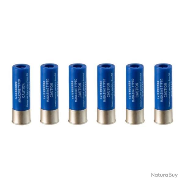 Cartouches Fusil � Pompe 15BBS S&T 6PCS - Bleu / Par 5