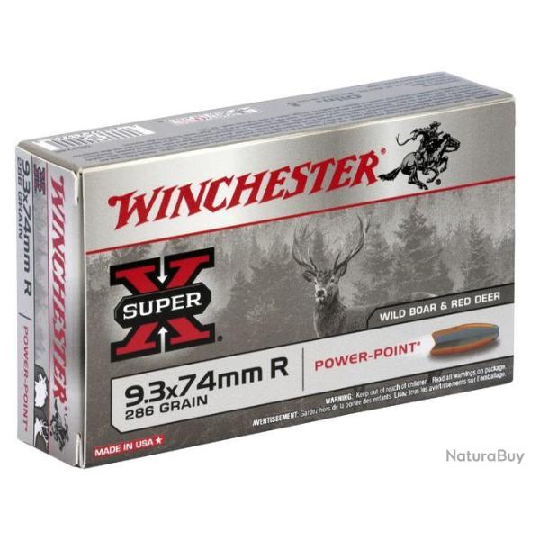 20 CARTOUCHES WINCHESTER POWER POINT 286GR CALIBRE 9.3X74R