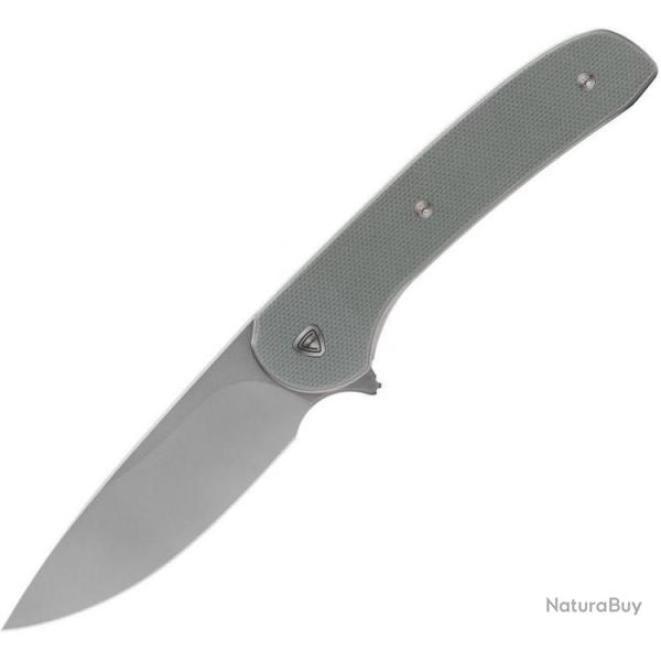 Couteau Ferrum Forge Gent 2.0 Gray Lame Acier 9Cr13MoV Manche G10 IKBS FF009Y