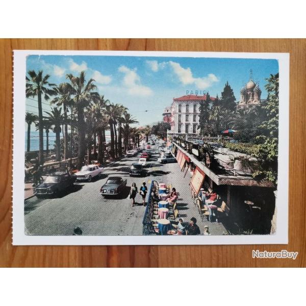Carte postale Viale Imperatrice Sanremo Italie Fiat 1200 2300 1800 1100