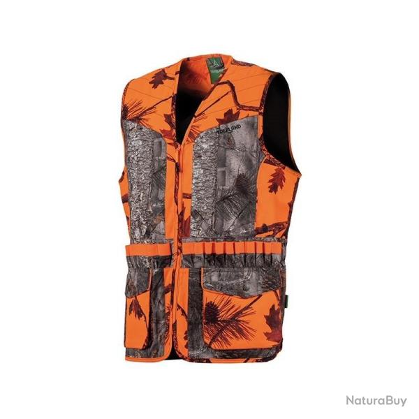 Gilet femme camouflage orange forest