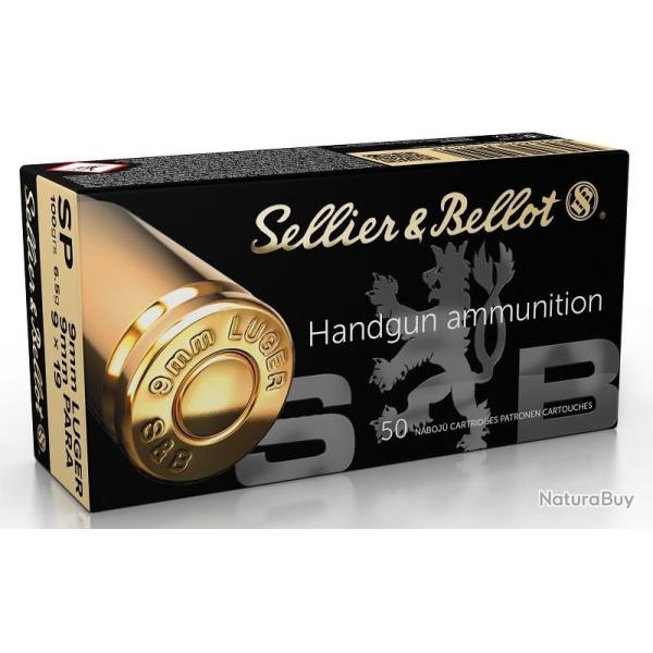 50 Munitions S&B cal 357 SIG 140gr FMJ