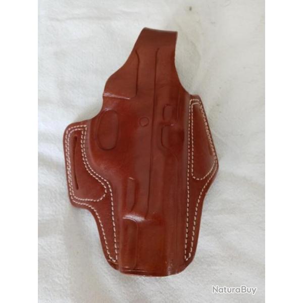 Holster cuir CZ-75 droite
