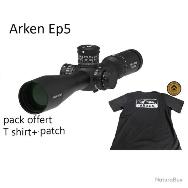lunette EP5 5-25X56 FFP MIL VPR arken avec Zero Stop - Tube 34mm