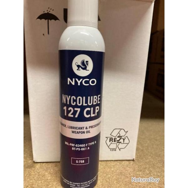 Lot de 2 SPRAY NYCOLUBE 127 CLP POUR ARMES AEROSOL DE 250ml, En Stock !!!