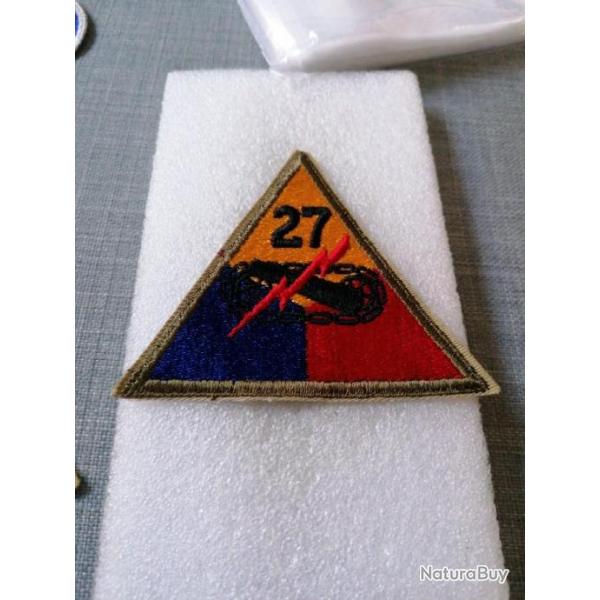 Patch arme US 27TH ARMORED DIVISION original