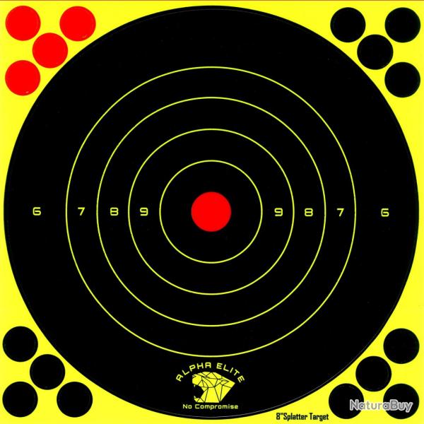 25 cibles ractives autocollantes