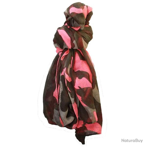 Ch�che Justeen Scarf Stagunt Camo Militaire Rose