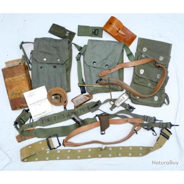 GROS LOT P.M. MAT 49 + ACCESSOIRES + PORTE CHARGEURS + BTB  + BRELAGE + etc ...  #.8.b