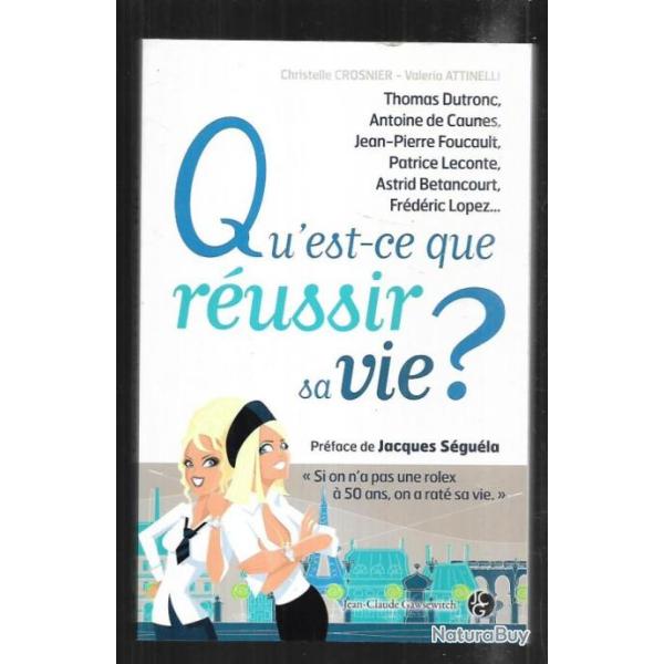 qu'est ce que r�ussir sa vie? de christelle crozier , enrico macias , alain afflelou, edgar gropiron