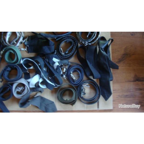 lot de ceintures bretelles etc police belge