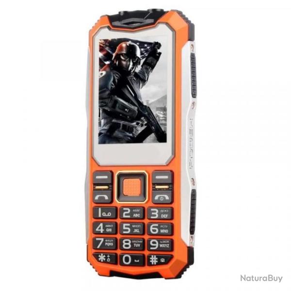 T�l�phone mobile outdoor - Etanche - Incassable - 2 SIM - Orange