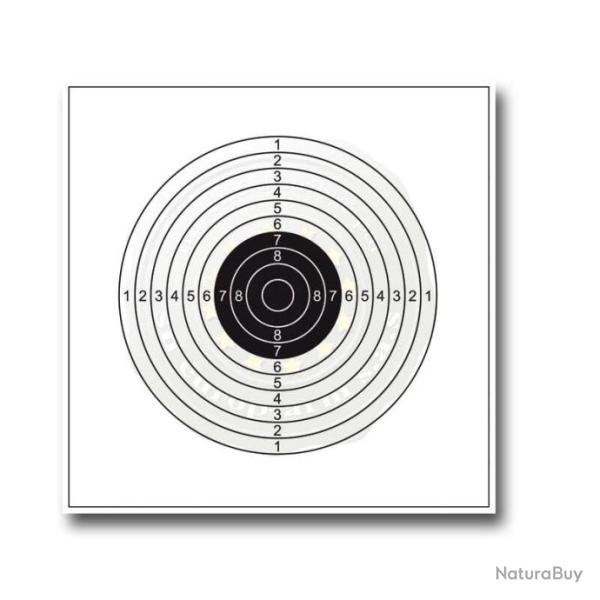 100 Cibles cartonnes 14x14 cm