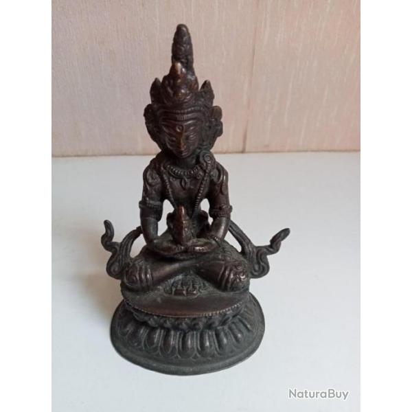statuette du XIX�me en bronze bouddha hauteur 13 cm