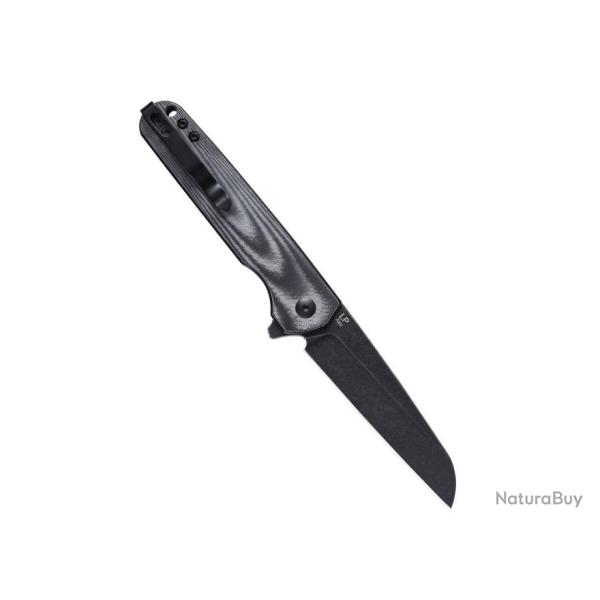 Couteau Kizer LP Black Manche Micarta Lame Acier 154CM IKBS Linerlock Clip KIV3610C1