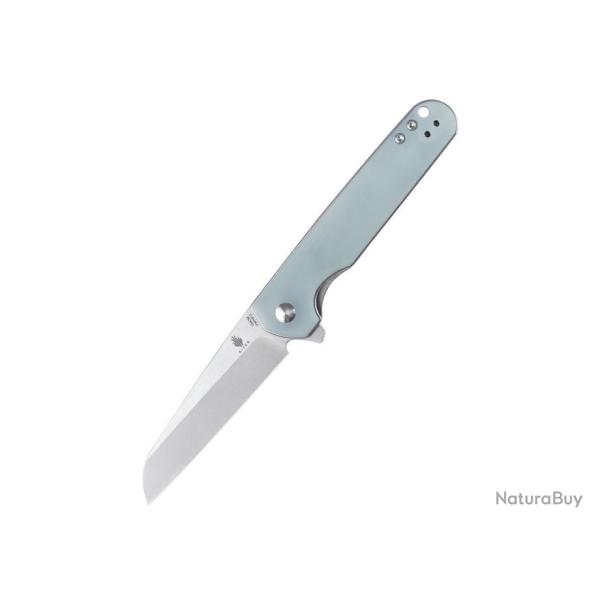 Couteau Kizer LP Transparent Manche G10 Lame Acier 154CM IKBS Linerlock Clip KIV3610C2