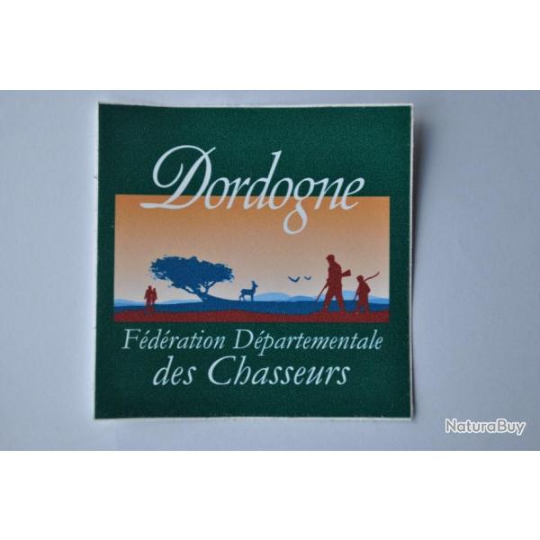 autocollant chasse fdc 24 vert