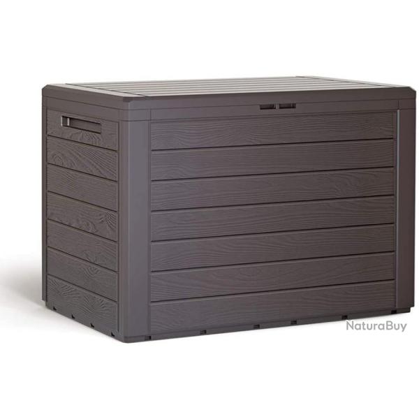 Coffre de rangement 780 x 438 x 550 mm - 190L - Marron - Livraison gratuite et rapide