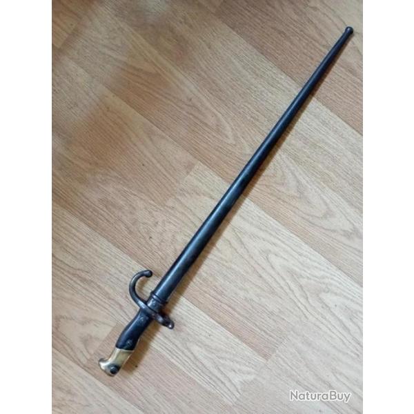 Ba�onnette Fran�aise Mle 1874 Gras, DENY PARIS 1880.