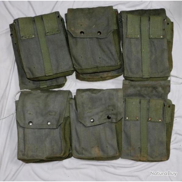 INDOCHINE  &   ALGERIE : LOT 5  PAIRES PORTE CHARGEURS MAT 49 Mod�le TAP 1950-1953