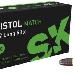 MUNITIONS SK CALIBRE 22LR PISTOL MATCH 40gr - 2.6g x50