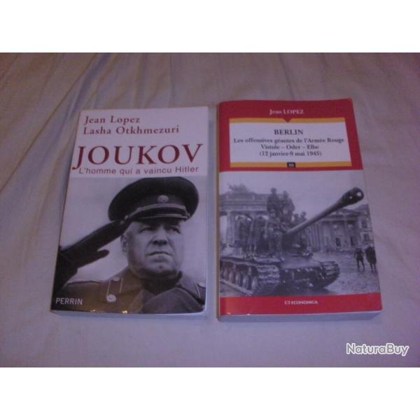 JOUKOV l'homme qui a vaincu Hitler  + BERLIN les offensives g�antes de l'arm�e rouge  de JEAN LOPEZ