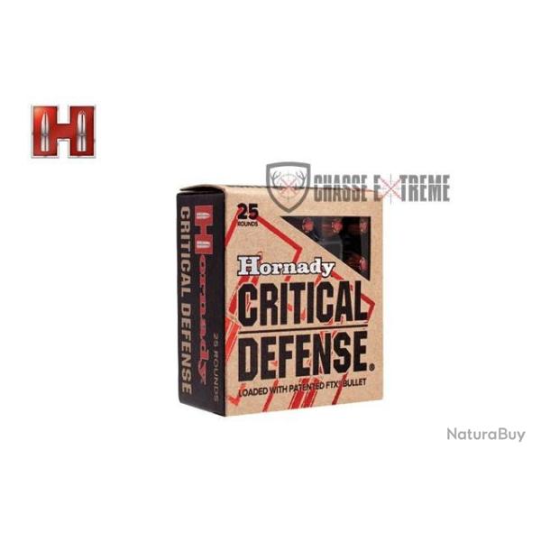 25 Munitions HORNADY Critical Defense 357 Mag 125 Gr Ftx