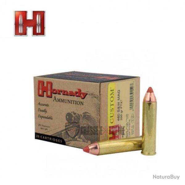 20 Munitions HORNADY Custom Pistol 460 S&W 200 Gr Ftx