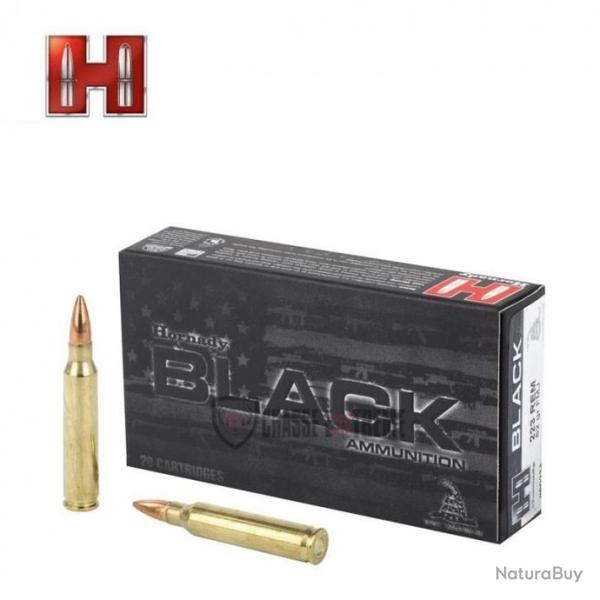 20 Munitions HORNADY Black 223 Rem 62 Gr Fmj