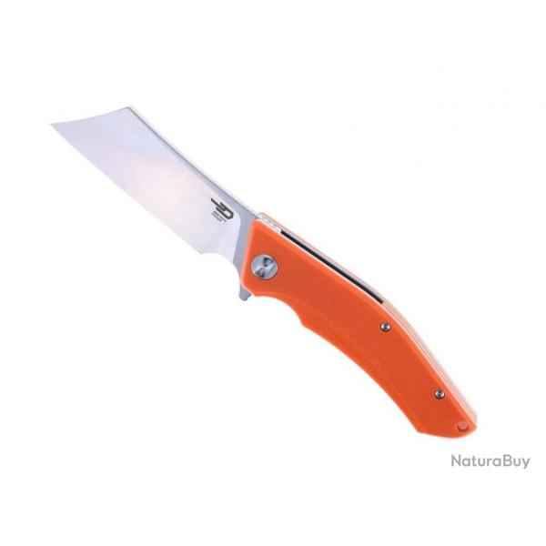 Couteau Bestech Cubis Orange Manche G10 Lame Acier D2 IKBS Linerlock Clip BTKG42D