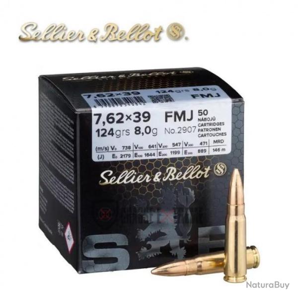 50 Munitions S&B cal 7,62X39 124gr FMJ