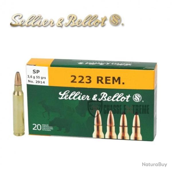 20 Munitions S&B cal.223 Rem 55.5gr SP