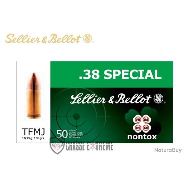 50 Munitions S&B Nontox cal 38 Special 158gr TFMJ