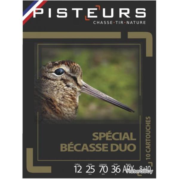 Boite de 10 cartouches PISTEURS Sp�cial B�casse Calibre 12/70