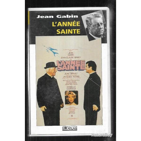 l'ann�e sainte  com�die polici�re   vhs jean gabin, jean claude brialy film de jean giraut
