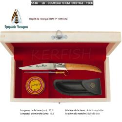 Coffret Couteau &deg;5548 Pliant Bois Teck Laguiole BOUGNA