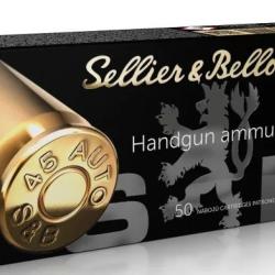 50 Munitions S&B cal 45 Auto 230gr FMJ