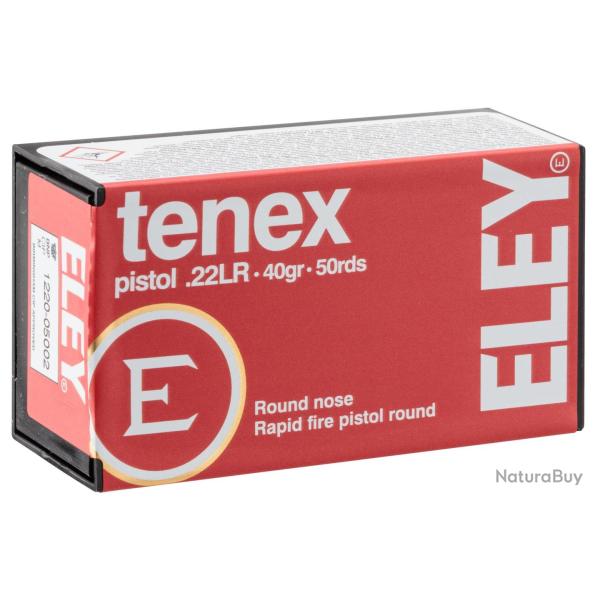 ELEY Tenex Pistol 40gr Cal .22LR - Lot de 500 munitions