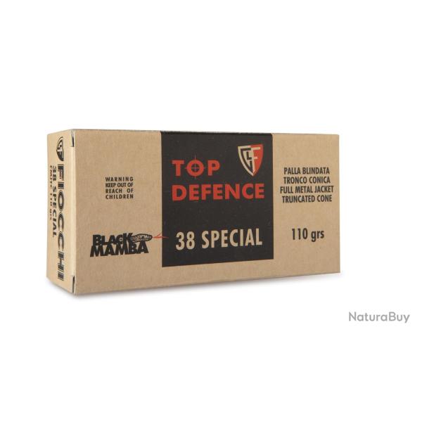 Balles Fiocchi FMJ TC Black Mamba 110gr Cal .38 Spcial - Lot de 200 munitions