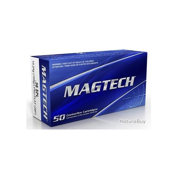 Balles Magtech FMJ Flat 158gr Cal .38 Spcial - Lot de 300 munitions