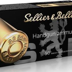 Balles Sellier & Bellot LRN 100gr Cal .32 S&W Long - Lot de 200 munitions