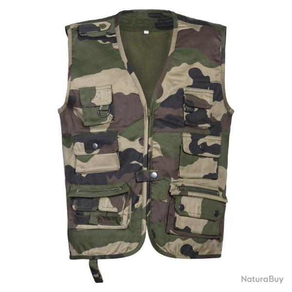 Gilet Reporter enfant Camo CE Percussion