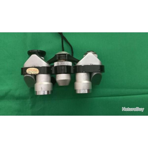 ancienne jumelles binoculaire " LOTUS " modle 6 x 15 : boite , tui en cuir de 'origine