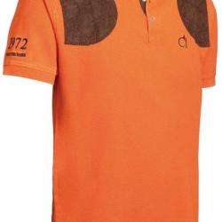 Polo &agrave; manches courtes Hubert orange Club Interchasse-XL