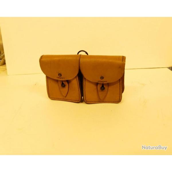 Porte Chargeur Cartouchi�re Arm�e Francaise en Cuir